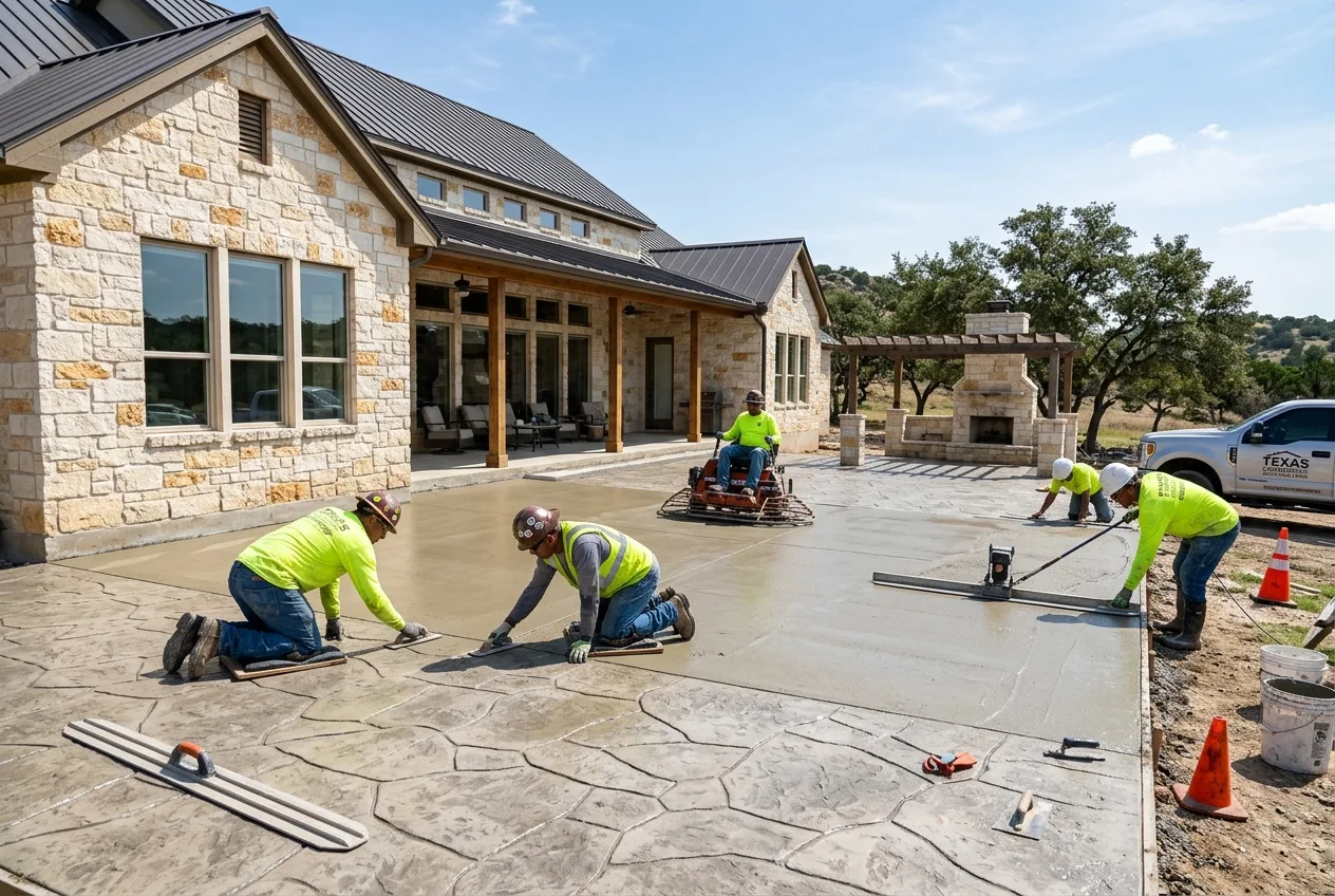 Canyon Lake Concrete Pros team